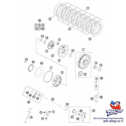 KTM шланг сцепления SX / EXC 06 16 ( 54832063000 ) - фото 2