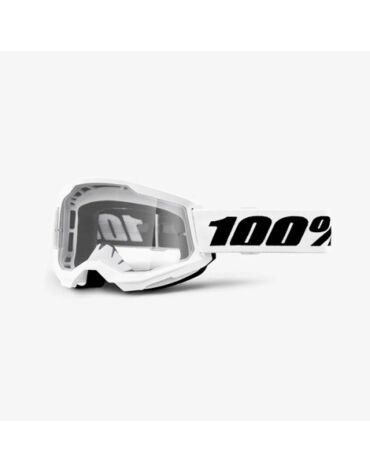 Очки 100% Strata 2 White / Clear Lens
