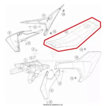 Сиденье Husqvarna TC50 21 22 - миниатюра 1