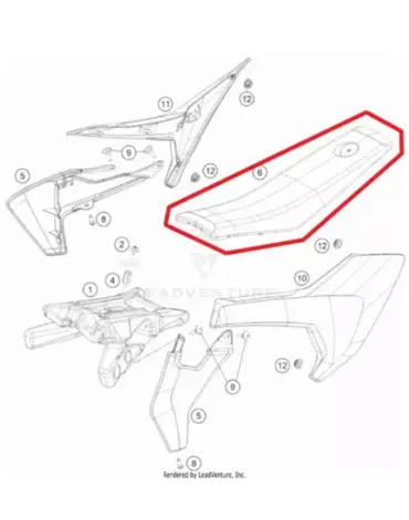 Сиденье Husqvarna TC50 21 22