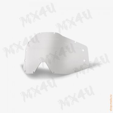 Линза подростковая 100% Accuri Forecast Youth Lens Sonic Bumps w mud Visor Clear - миниатюра 1