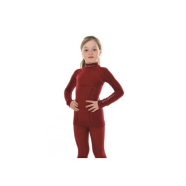 Brubeck Футболка на девушку Active Wool Бордовый - миниатюра 1