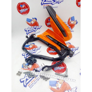 KTM Wrap around handguard kit ORANGE защита рук пластиковая / оранжевая SX / EXC 17-> ( 79102979000EB = 79102984000 + 79602182044EB ) - миниатюра 2