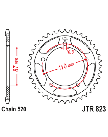 Звезда ведомая JTR823 46