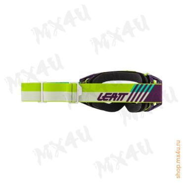 Очки для мотокросса Velocity 5.5 Cryztal Лайм Purple 75 VLT - миниатюра 2
