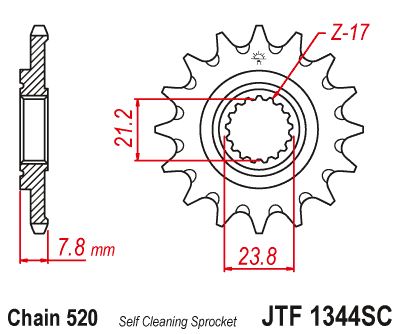 Звезда ведущая JTF1344.14SC