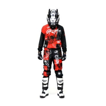 Grom Штаны кроссовые подростковые MX Religion red - миниатюра 1