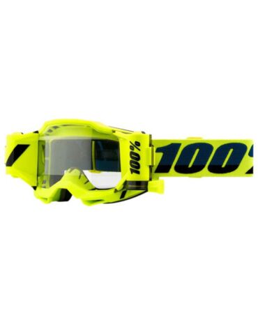 100% Очки Accuri 2 Forecast Goggle Fluo Yellow Clear Lens