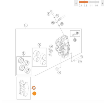 KTM BRAKE PADS TT2910HH колодки перед  690 Duke R 13 18 / 450 SMR 21 24 ( 76013030000 ) - миниатюра 1