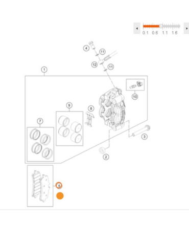 KTM BRAKE PADS TT2910HH колодки перед  690 Duke R 13 18 / 450 SMR 21 24 ( 76013030000 )
