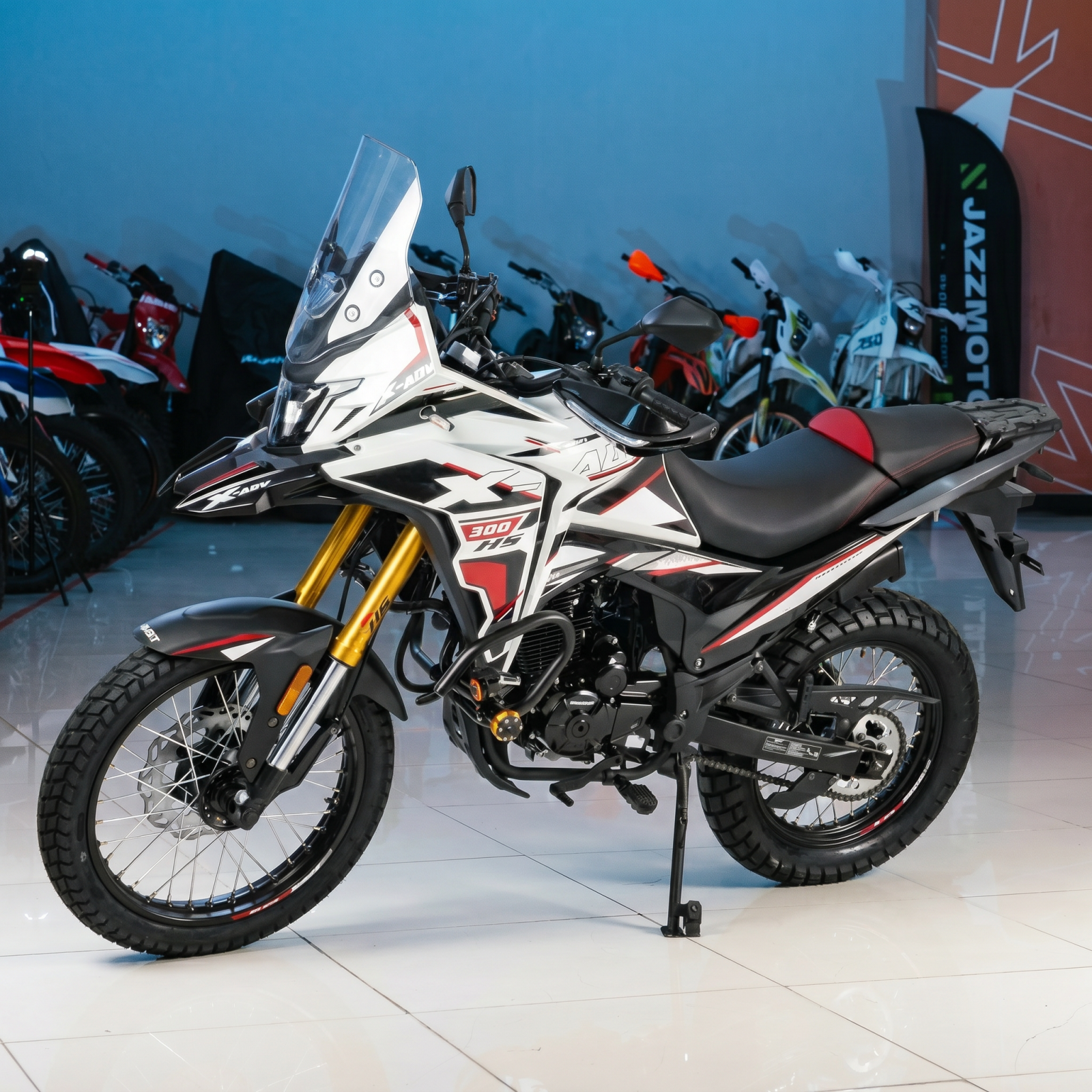 Мотоцикл Кросс 300 ENDURO GARET 19 17 белый