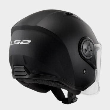 LS2 Мотошлем OF616 Airflow II Solid черный матовый - миниатюра 4