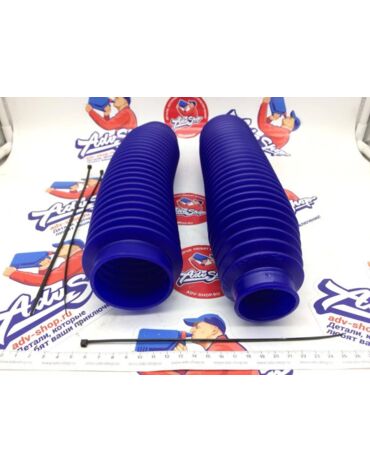 ADVS Гофры вилки универсальные 350x41x58, XRV750 XL600 XL650 XL400 XR250 ( синий ) комплект