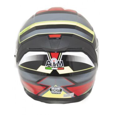 AiM Шлем JK526 Red Grey Black - миниатюра 1