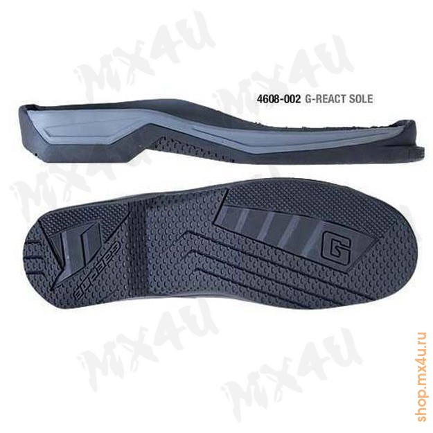 Подошва для мотобот Gaerne G REACT черно серая - фото 1