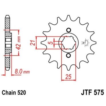 Звезда ведущая JTF575.16 - миниатюра 1