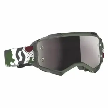 Scott Очки Fury dark green white silver chrome works - миниатюра 2