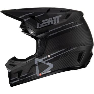 Мотошлем Leatt Moto 9.5 Carbon Helmet Kit V24 Black - миниатюра 7