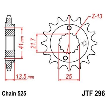 Звезда ведущая JTF296.16 - миниатюра 1