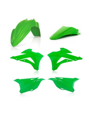 Комплект пластика Kawasaki KX85 (2014 2021), KX100 (2014 2021), цвет Зеленый Черный (OEM 2021)