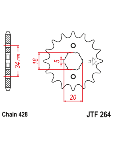 Звезда ведущая  JTF264 14