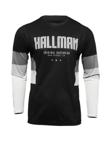 Джерси для мотокросса Thor Hallman Differ Draft L, черно - белый