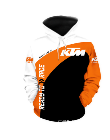 Толстовка KTM 2XL бело оранжево черная