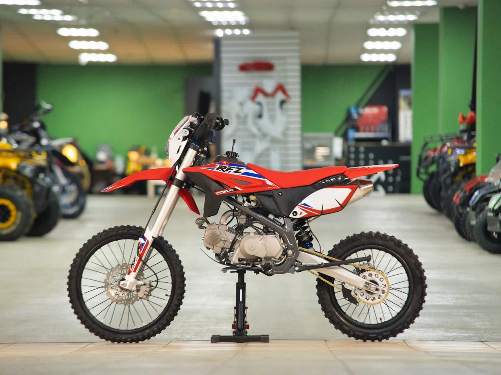 Питбайк Apollo RFZ Y 150X LE, 19 16, (Красный) (фара, электростартер) - фото 4