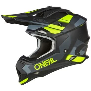 Oneal Шлем кроссовый 2Series Spyde V.23 серый желтый - миниатюра 3