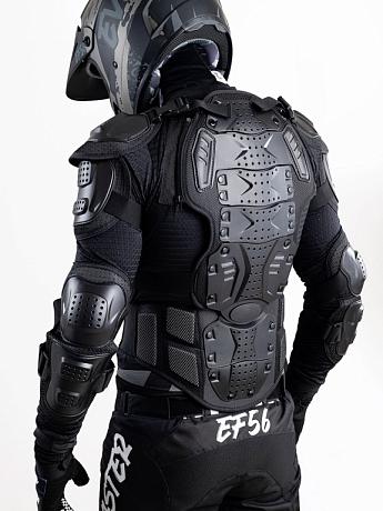 Моточерепаха STARKS Body Armor Solid Chest Чёрный - фото 7