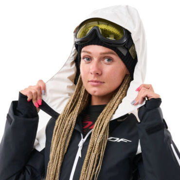 Dragonfly Куртка горнолыжная утепленная Gravity Woman 2025 White Snow Black - миниатюра 12