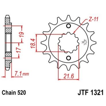 Звезда ведущая JTF1321.13 - миниатюра 1