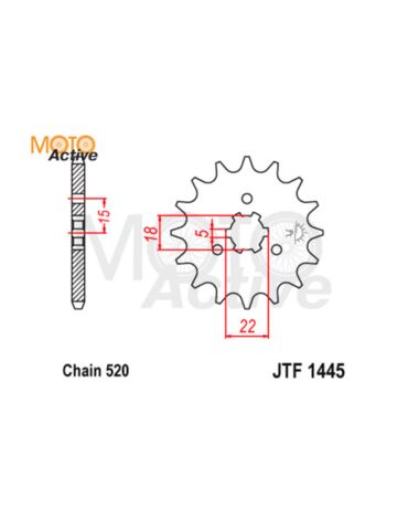 Звезда ведущая JTF1445.12SC