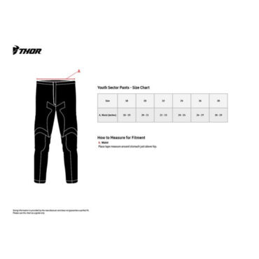 Мотоштаны подростковые SECTOR CHEVRON Charcoal Red - миниатюра 3