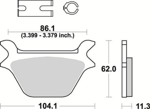 Комплект тормозных колодок Braking под мотоциклы Harley D