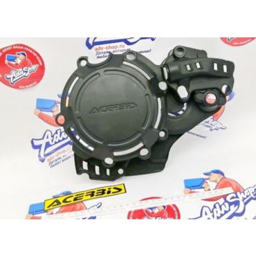 Acerbis X Power Kit KTM Комплект защиты крышек сцепления и зажигания / черный 250 300 SX 17 18 / EXC TPI / TE 17 19 ( 0023468.090 / 23468 011 090 ) - миниатюра 3