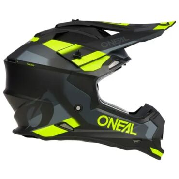 Oneal Шлем кроссовый 2Series Spyde V.23 серый желтый - миниатюра 4