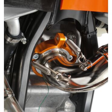 Защита выпускного фланца оранжевая KTM 250 300EXC 17 23 - миниатюра 1
