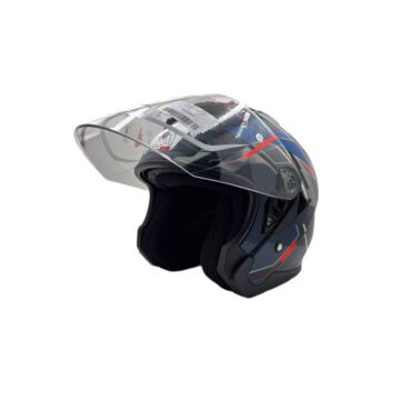 Шлем AiM JK526 Blue Red Black - миниатюра 2