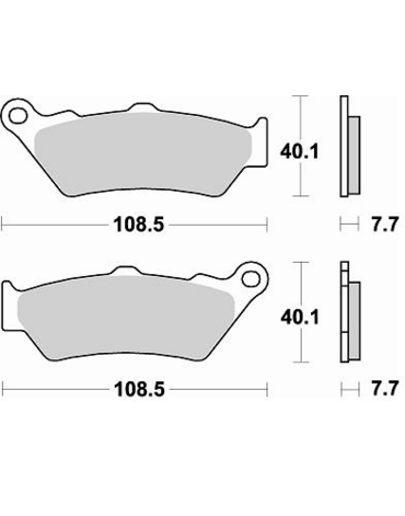 Tarazon SNT F126 Колодки тормозные передние SINTERED KTM 690 R 08 25 / 950 990 Adv 03 13 / HQV 701 E // BMWF800GS // реплика 60013030000