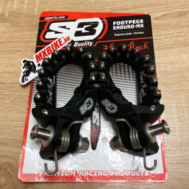 Подножки регулируемой высоты алюминиевые черные S3 Hard Rock KTM 07 16 / Husaberg 11 14 / Husqvarna 14 16 / Rieju MR300 21- / Beta -19 / Sherco / Gas Gas -20 / Yamaha - миниатюра 3