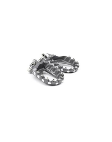 Подножки регулируемой высоты алюминиевые серые S3 Hard Rock KTM 07 16 / Husaberg 11 14 / Husqvarna 14 16 / Rieju MR300 21- / Beta -19 / Sherco / Gas Gas -20 / Yamaha