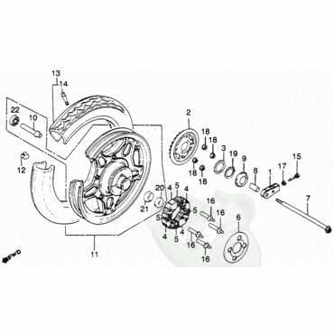 HONDA DUST SEAL сальник заднего колеса левый под звезду 30*52*7 XL600 XL650 XL700 XL1000 ( 91253442003 ) - миниатюра 1