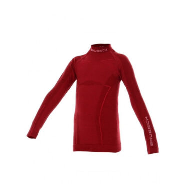 Brubeck Футболка на девушку Active Wool Бордовый - миниатюра 2