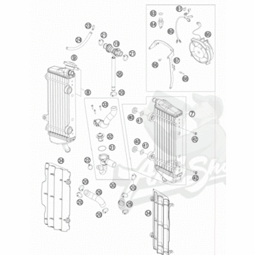 KTM датчик включения вентилятора THERMOSWITCH 95 100 DG EXCF 08 13 ( 78035045000 ) - миниатюра 2