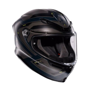 AGV Шлем K6 S Enhance Matt Grey Yellow Fluo - миниатюра 7