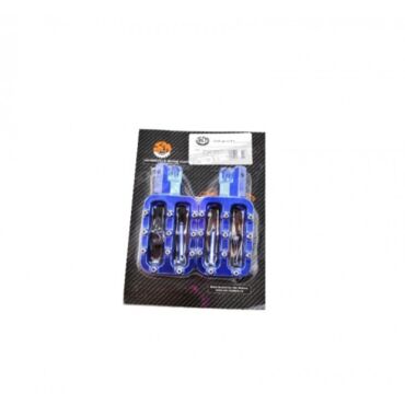 Подножки водителя CNC (пара) SM PARTS синие - миниатюра 1