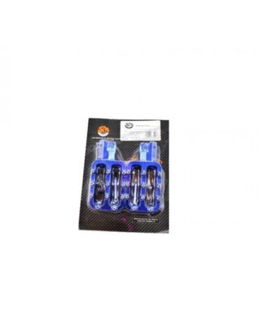 Подножки водителя CNC (пара) SM PARTS синие
