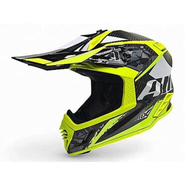 Мотошлем кроссовый AiM RH855 Carbon TERRAIN Black Yellow - миниатюра 2