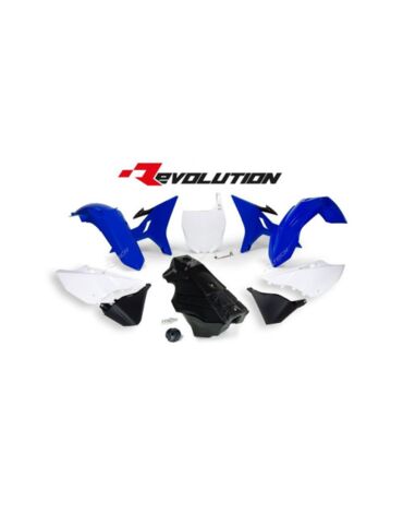 Рестайлинговый комплект пластика Yamaha YZ125 250 (2002 2021) Revolution, цвет OEM (бело синий)